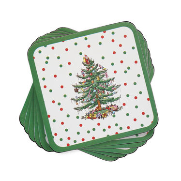 joy peace believe merry christmas coasters — MUSEUM OUTLETS