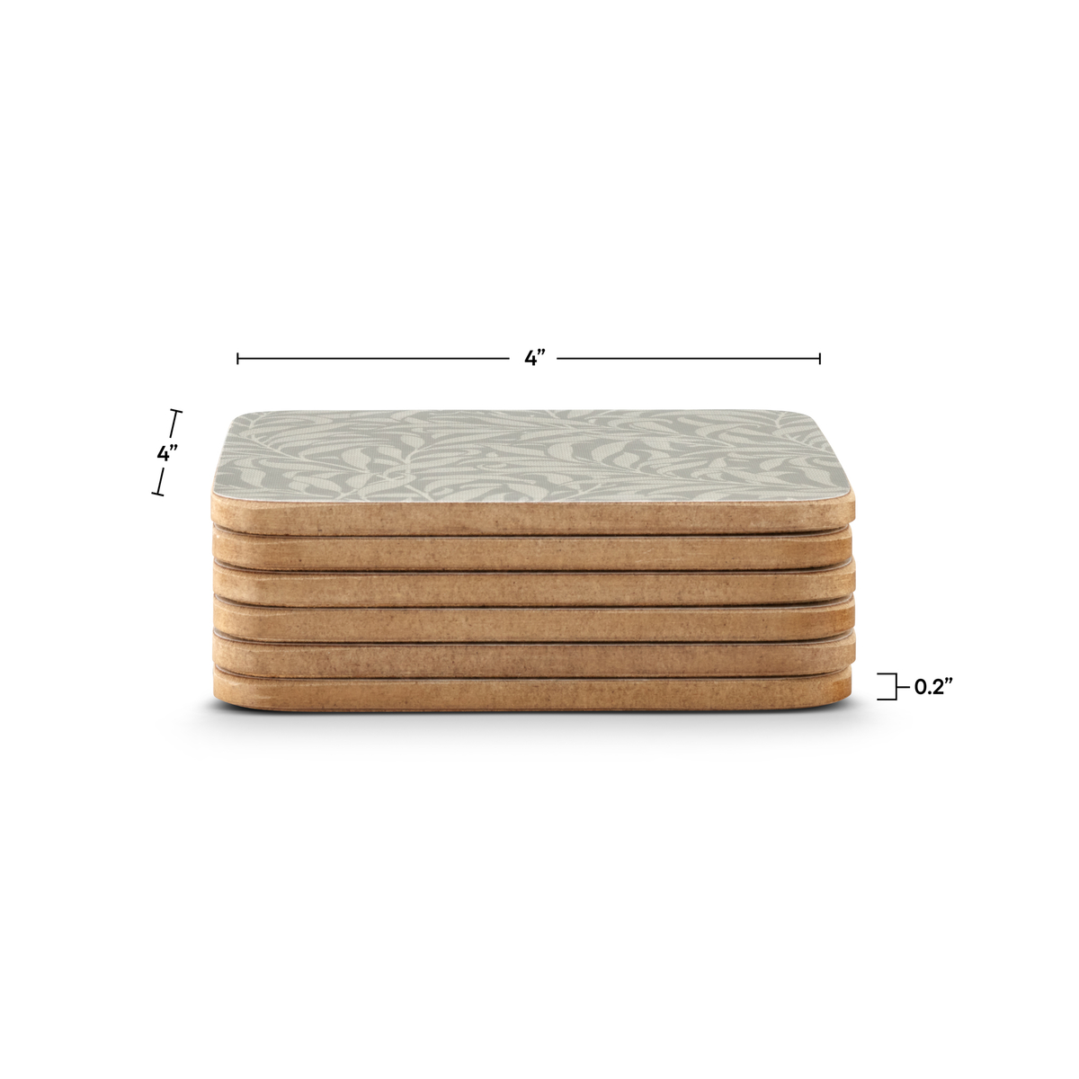 Pure Morris Willow Bough Coasters Set of 6 image number null