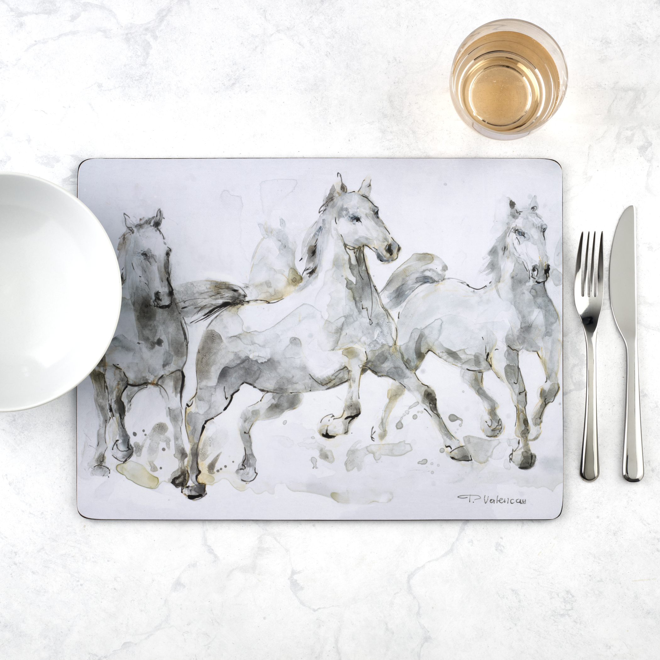 Pimpernel Set Of 4 Spirited Horses Placemats Pimpernelinternational