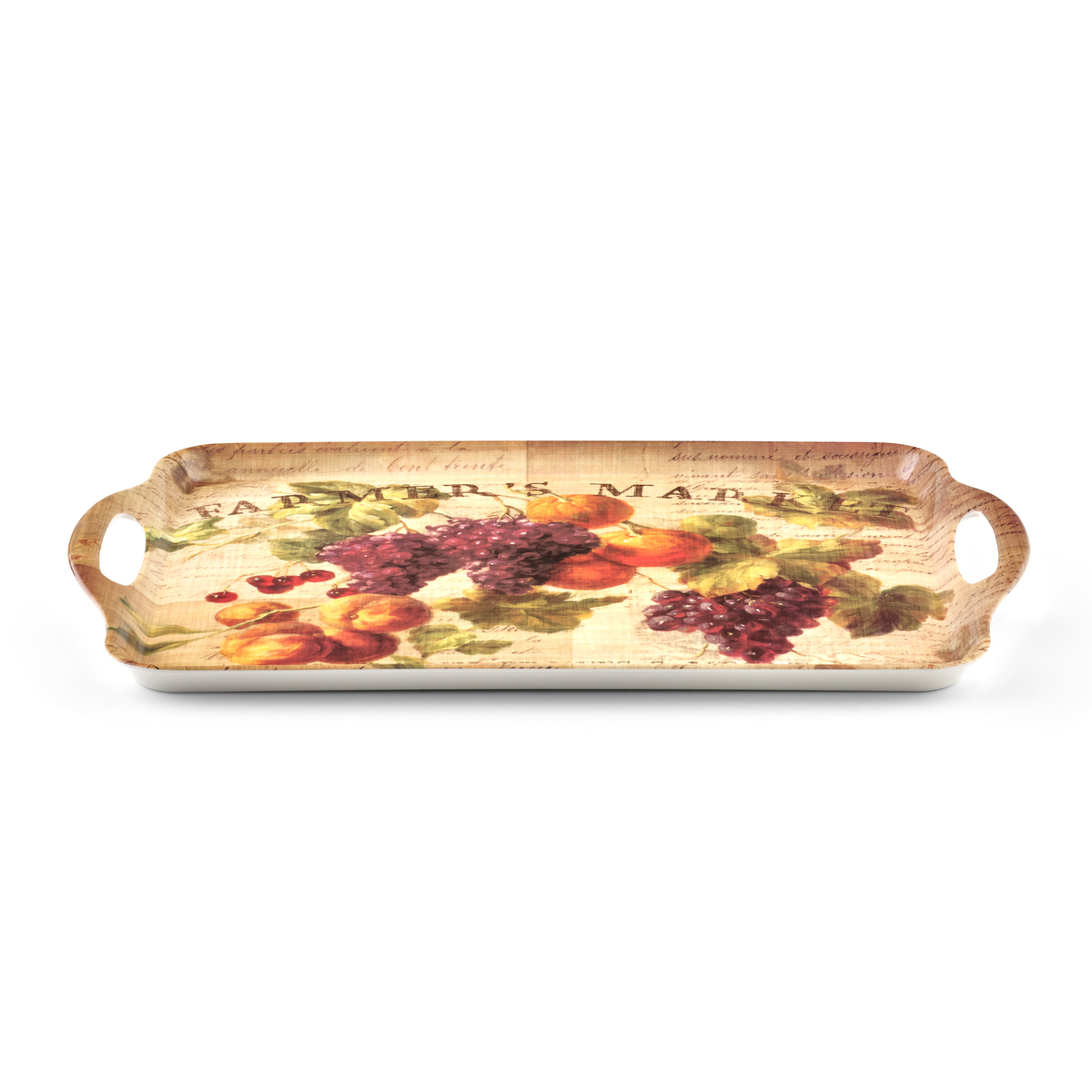 Abundant Fall Large Melamine Handled Tray image number null