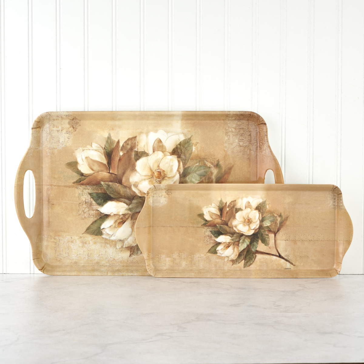 Sugar Magnolia Large Melamine Tray image number null