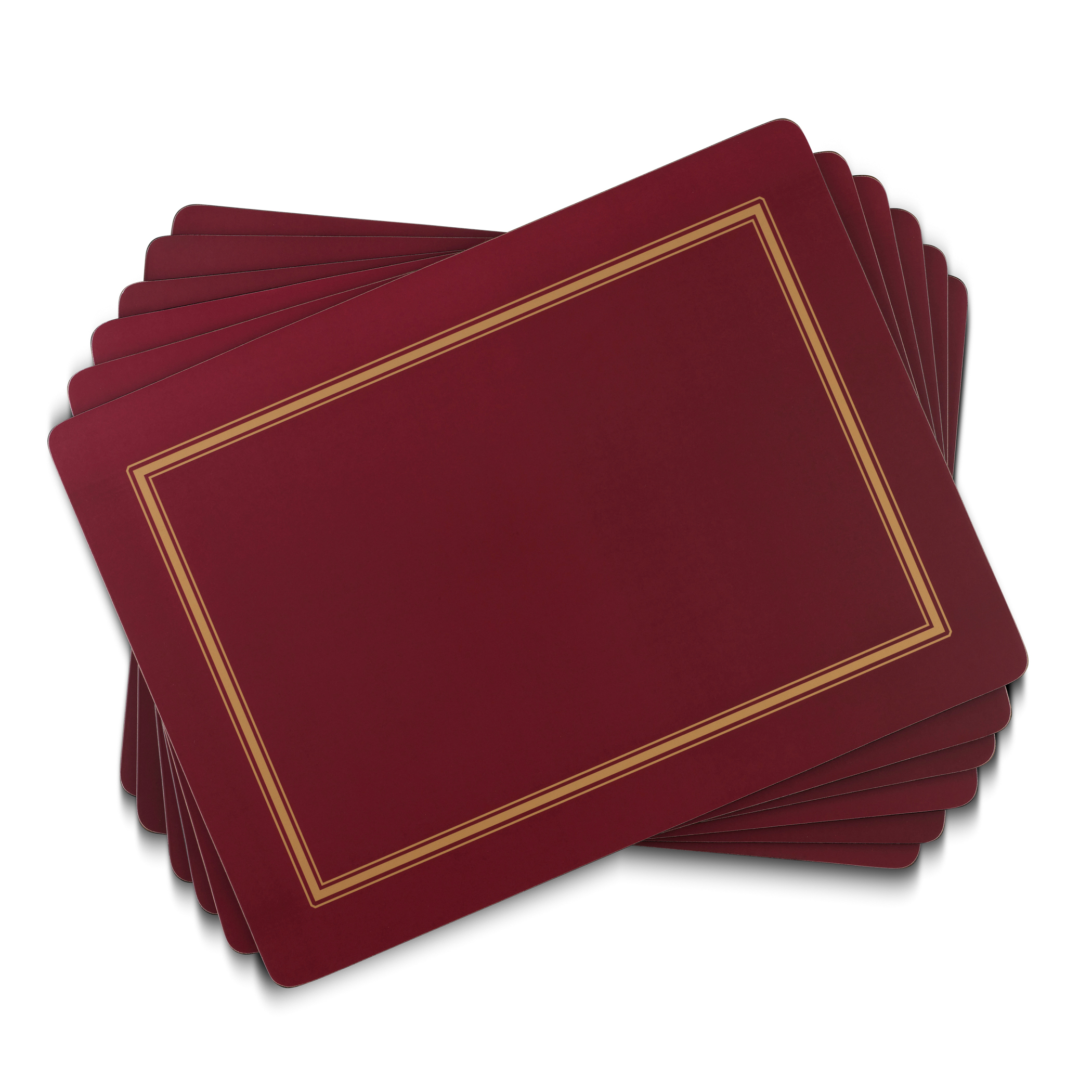 Classic Burgundy Placemats Set of 4 image number null