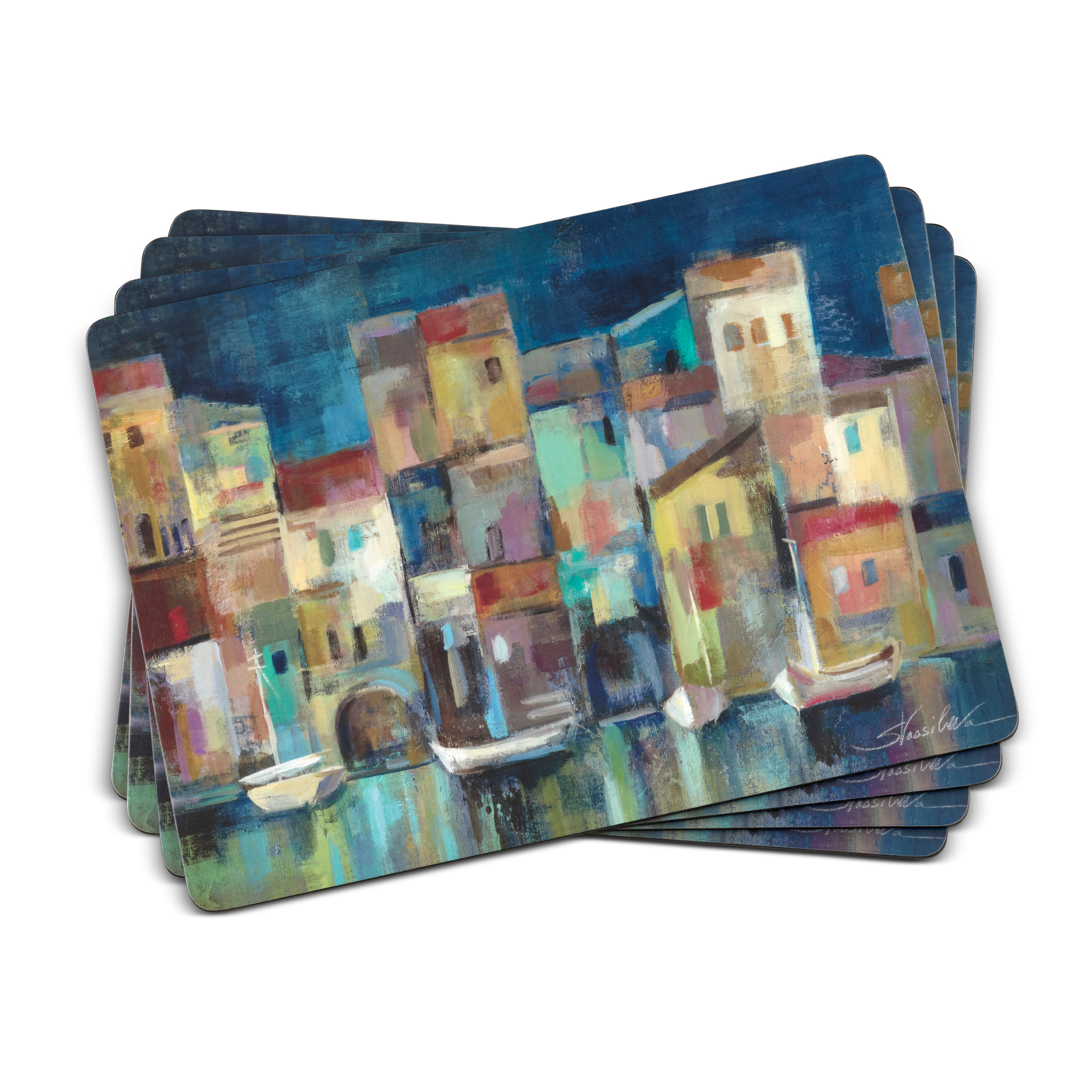 Evening Port Placemats Set of 4 image number null