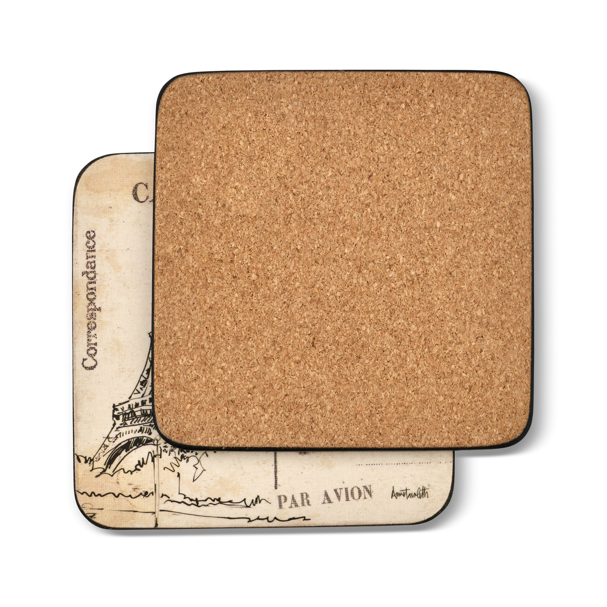 Postcard Sketches Coasters Set of 6 image number null