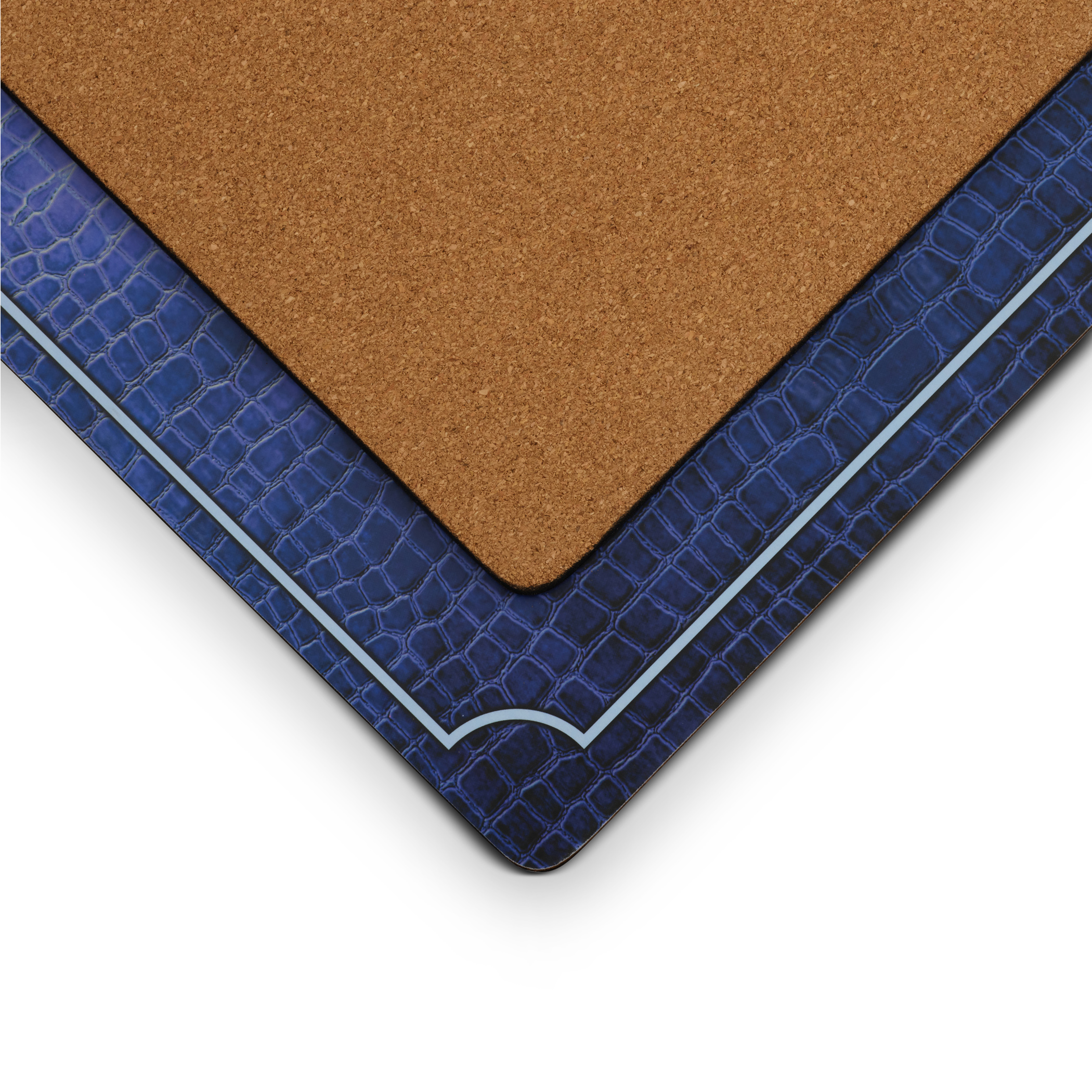 Pimpernel Blue Croc Leather Placemats Set of 4 PimpernelInternational