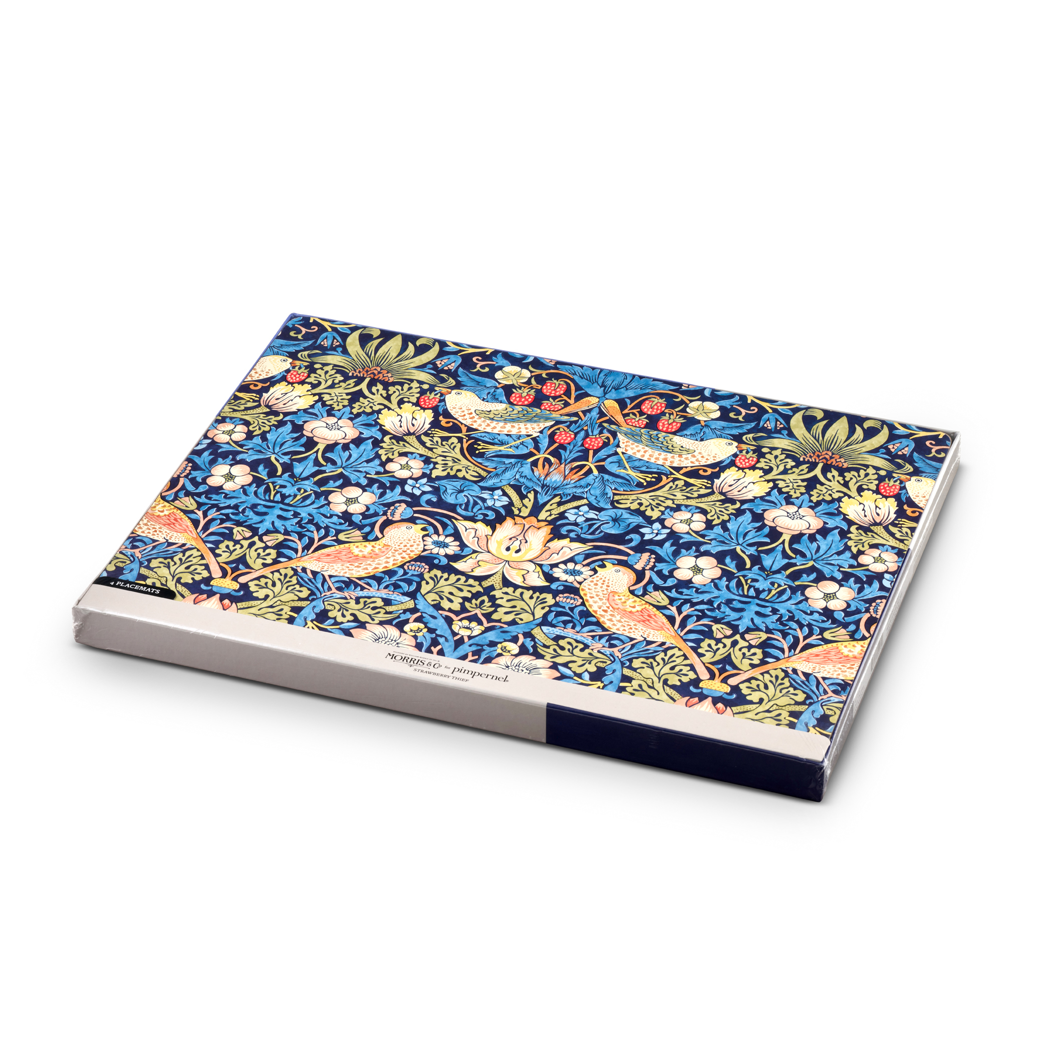 Pimpernel Morris & Co Strawberry Thief Blue Placemats Table Mats Set of 6 New 