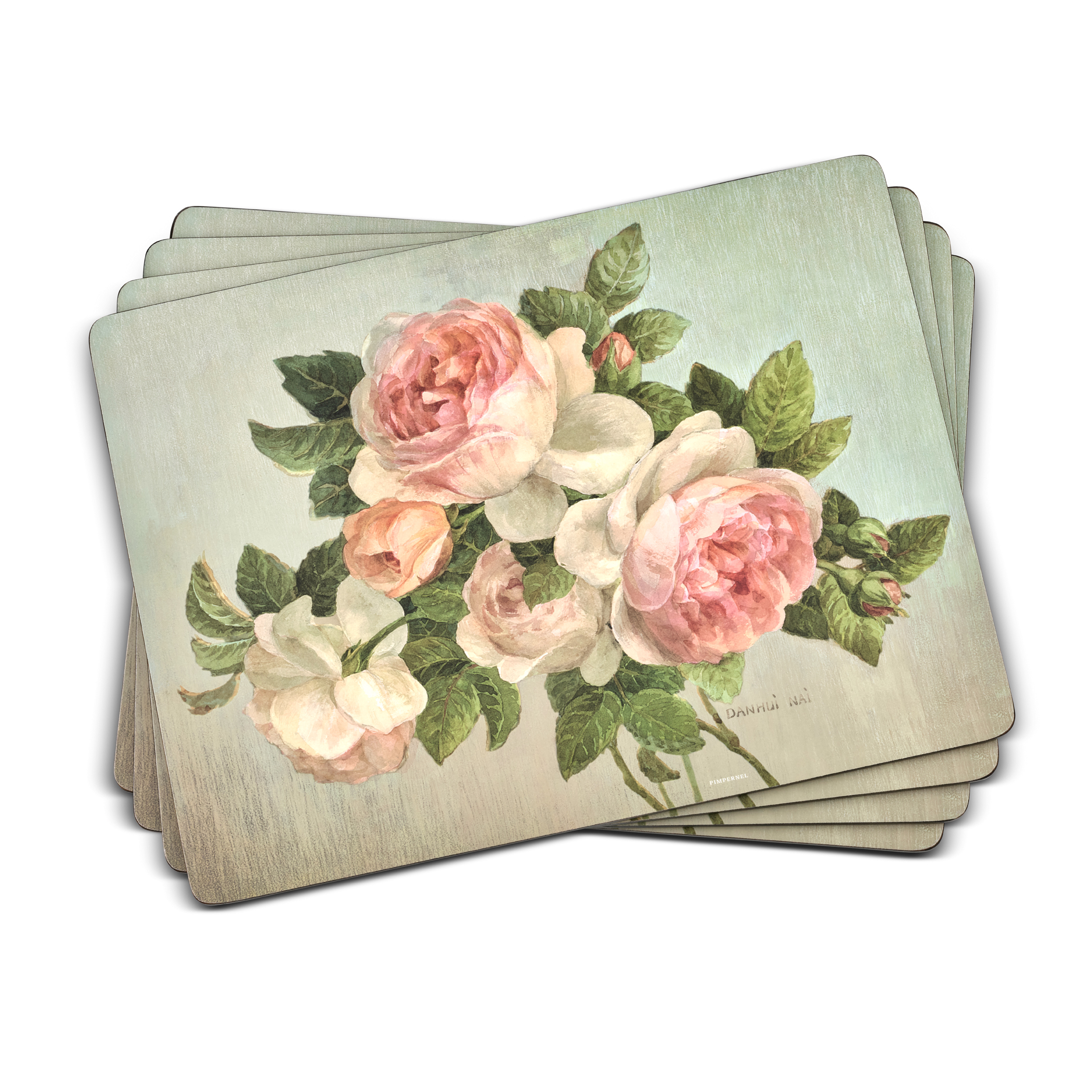Pimpernel Antique Roses Placemats Set of 4 PimpernelInternational